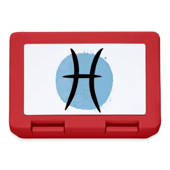 Zodiac sign Pisces - Lunchbox - red - Front