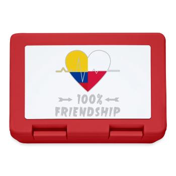 Colombia and Poland 100% friendship - Lunchbox - red - Front