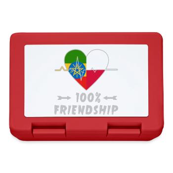 Ethiopia and Poland 100% friendship - Lunchbox - red - Front