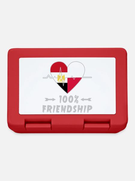 Egypt and Poland 100% friendship - Lunchbox - red