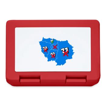 Région île de france - Boîte à goûter - rouge - Devant