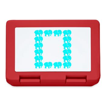 ÉLÉPHANT - Boîte à goûter - rouge - Devant