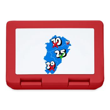 Région franche comté - Boîte à goûter - rouge - Devant