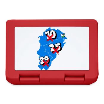 Région franche comté - Boîte à goûter - rouge - Devant