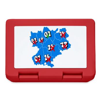 Région Rhône-Alpes - Boîte à goûter - rouge - Devant