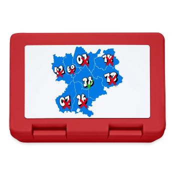 Région Rhône-Alpes - Boîte à goûter - rouge - Devant