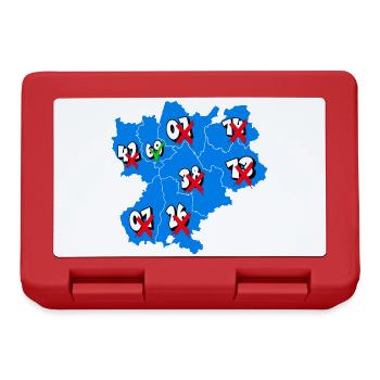 Région Rhône-Alpes - Boîte à goûter - rouge - Devant