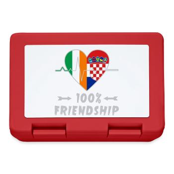 L'Irlande et la Croatie : amitié à 100 % - Boîte à goûter - rouge - Devant