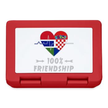 100 % amitié entre la Gambie et la Croatie - Boîte à goûter - rouge - Devant