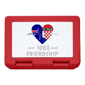 L'Australie et la Croatie : amitié à 100 % - Boîte à goûter - rouge - Devant
