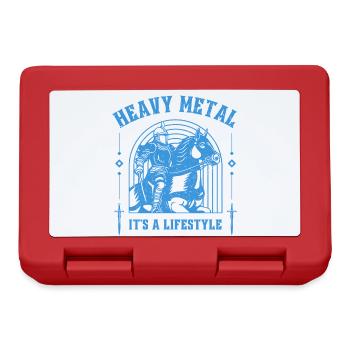 Heavy Metal – Ritter & Pferd lifestyle design - Lunchbox - red - Front