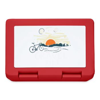 Gravel Ride cadeau pour un cycliste - gravel bike - Boîte à goûter - rouge - Devant