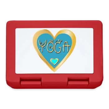 HEART YOGA CROWN - Lunchbox - red - Front
