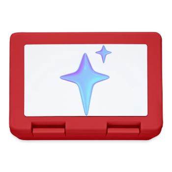 Holographic Sparkle Aesthetic - Brotdose - Rot - Vorne