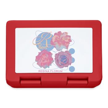 Regina Florum – Design de rose inhabituel - Boîte à goûter - rouge - Devant
