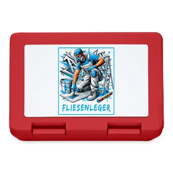 Fliesenleger – Perfektion auf jedem Boden - Brotdose - Rot - Vorne