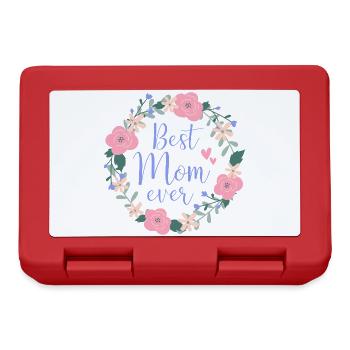 Best Mom ever - lila - Brotdose - Rot - Vorne