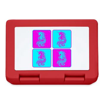 Magical Unicorn Pop Art - Lunchbox - red - Front