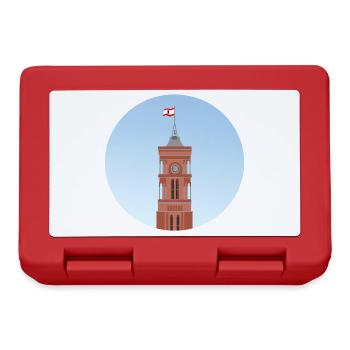 The tower of the Red Town Hall in Berlin - Lunchbox - red - Front