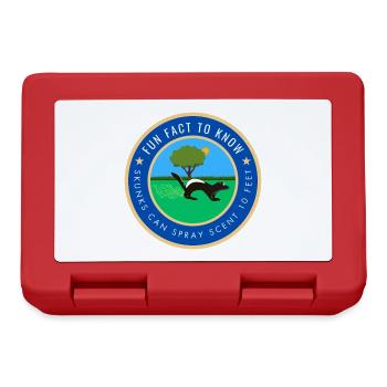 Skunks can spray scent 10 feet - Lunchbox - red - Front