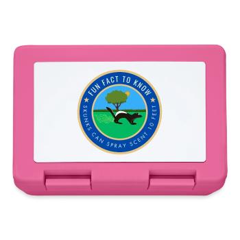 Skunks can spray scent 10 feet - Lunchbox - pink - Front