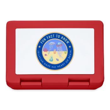 Jellyfish have no heart or brain - Lunchbox - red - Front