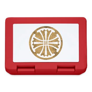 Canterbury Cross in a Golden Circle - Lunchbox - red - Front