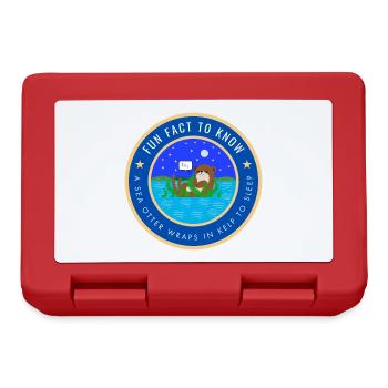 A sea otter wraps in kelp to sleep - Lunchbox - red - Front
