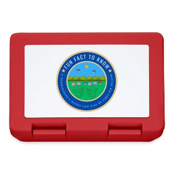 A hummingbird's wings can flap 80 times per second - Lunchbox - red - Front