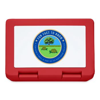 A tortoise fact - Lunchbox - red - Front