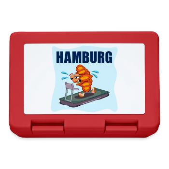 FRANZBRÖTCHEN HAMBURG - LAUFEN LAUFBAND - Brotdose - Rot - Vorne