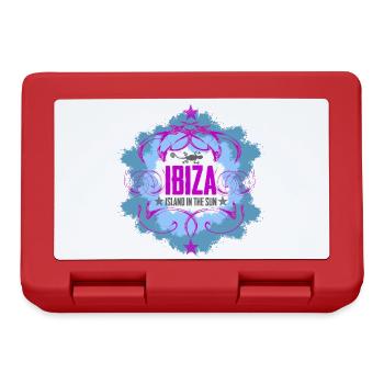 Ibiza Sonne und Meer Design - Brotdose - Rot - Vorne