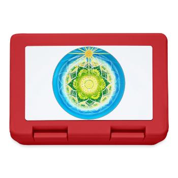 Living light-filled mandala - Lunchbox - red - Front