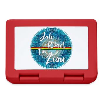 Insigne rond de Jah Road to Zion - Boîte à goûter - rouge - Devant