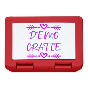 démocratie - Boîte à goûter - rouge - Devant