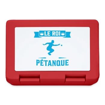 Der König des Pétanque-Bowlings - Brotdose - Rot - Vorne