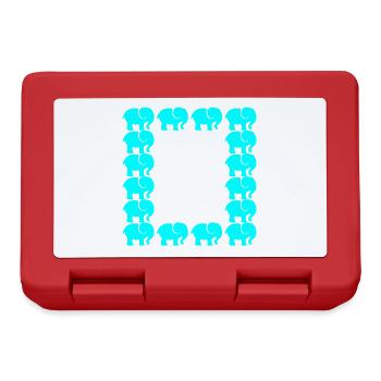 Elephant - Lunchbox - red - Front