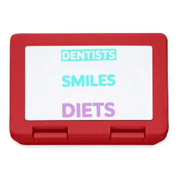 Dentist Practice Oral Health Design  - Lunchbox - red - Front