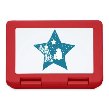 Eisbaer_im_Stern - Lunchbox - red - Front