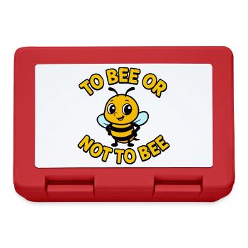 Abeille ou pas abeille - Boîte à goûter - rouge - Devant