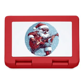Guitare du Père Noël - Boîte à goûter - rouge - Devant