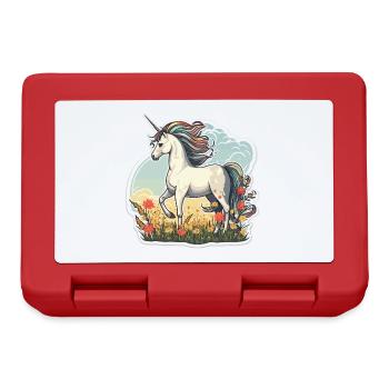 Unicorn in the Sun Field - Lunchbox - red - Front