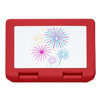 Fireworks New Year's Eve Design – Happy New Year - Lunchbox - red - Front