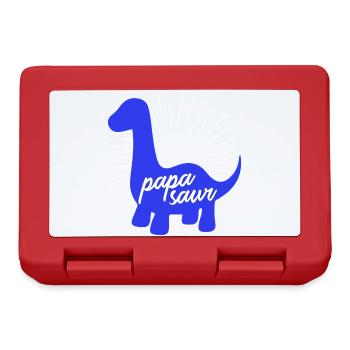 Papasaurier T-Rex Dinosaurier Vaterschaft Daddysaur - Brotdose - Rot - Vorne