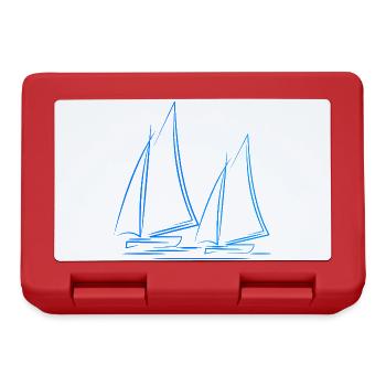 Segeln Segelboot Boot - Brotdose - Rot - Vorne