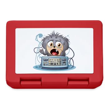 Cuddly Monster Boombox - Lunchbox - red - Front