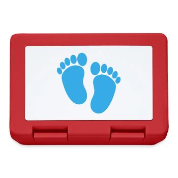 Baby feet - Lunchbox - red - Front
