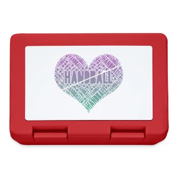 Coeur de Handball - Boîte à goûter - rouge - Devant