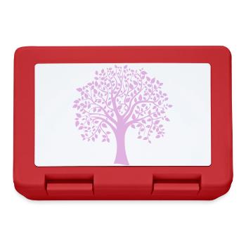 Icon Purple Jumbo Tree Print Silhouette - Lunchbox - red - Front