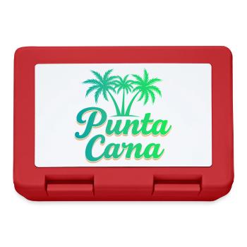 Punta Cana Karibik Urlaub mit Palmen - Brotdose - Rot - Vorne